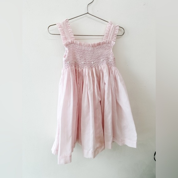 Smocked Vintage Toddler Dress - Blush - Size 2 - Picture 2 of 9